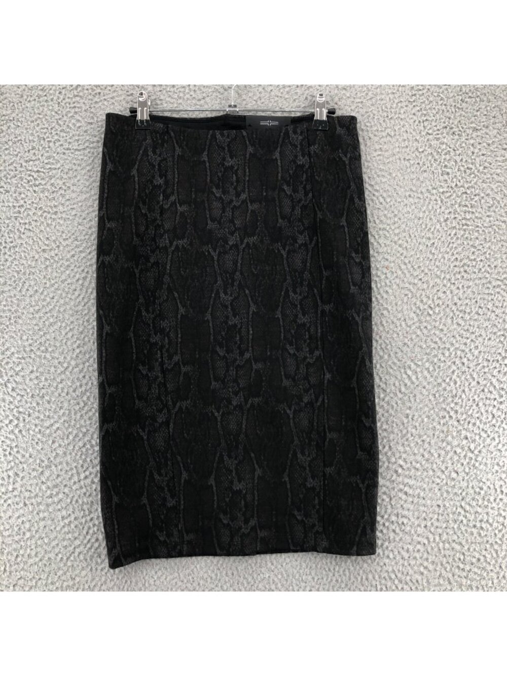 Liverpool Skirt Womens 6 Bia Black Snake Print Ponte Pencil Straight Knee NWT